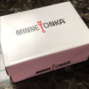 Minnetonka Back Strap Bootie Brown